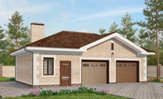 070-005-П Проект гаража из кирпича Нижний Тагил | Проекты домов от House Expert