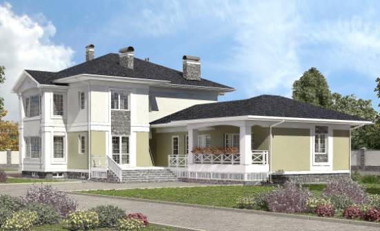 620-001-Л Проект трехэтажного дома, гараж, огромный домик из пеноблока Нижний Тагил | Проекты домов от House Expert