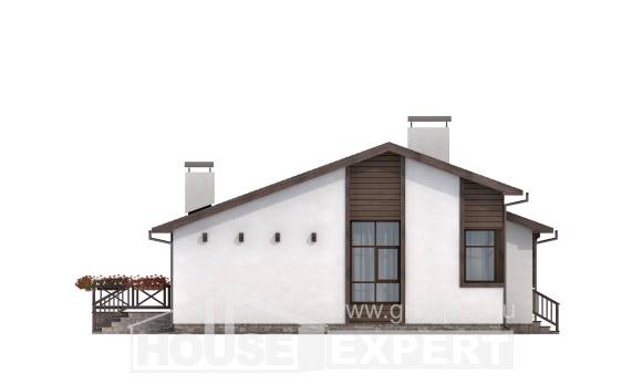 110-003-П Проект одноэтажного дома, современный домик из керамзитобетонных блоков, Нижний Тагил