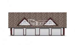 145-002-Л Проект гаража из керамзитобетонных блоков Нижний Тагил, House Expert