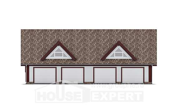 145-002-Л Проект гаража из керамзитобетонных блоков Нижний Тагил, House Expert